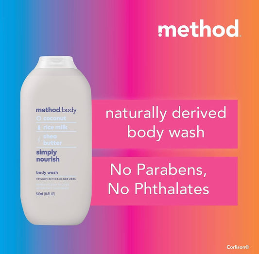 Method Body Wash Simply Nourish 18floz