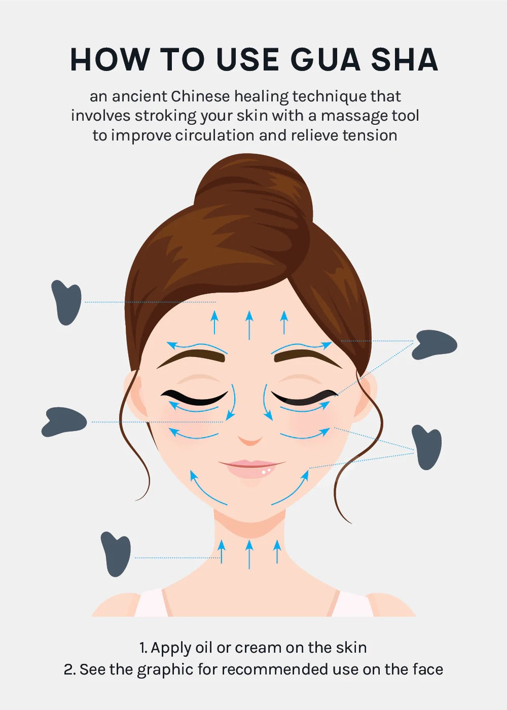 AOA A+ Jade Stone Gua Sha Tool
