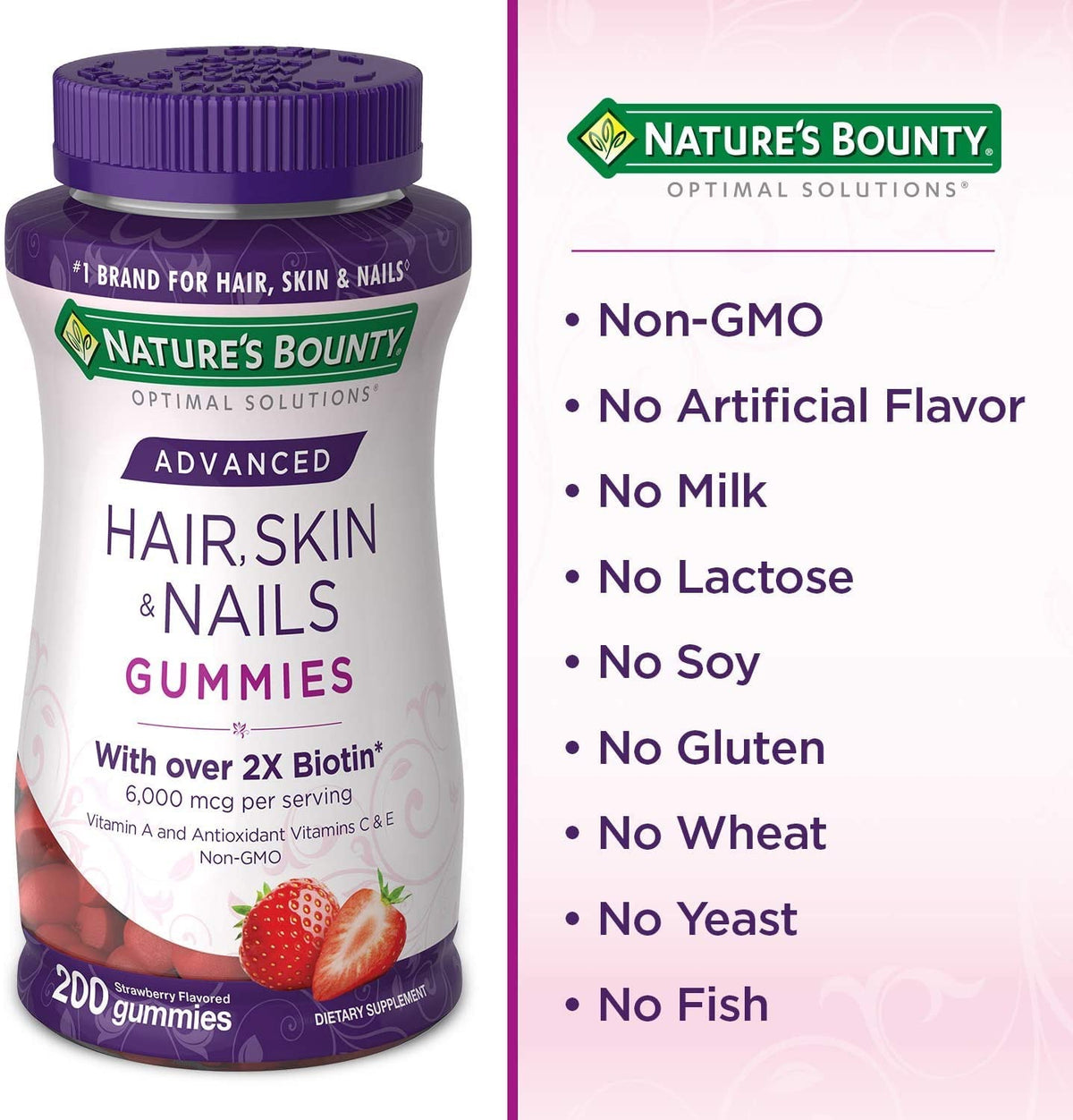 Nature’s Bounty Advanced Hair, Skin & Nails Gummies - 230 Gummies