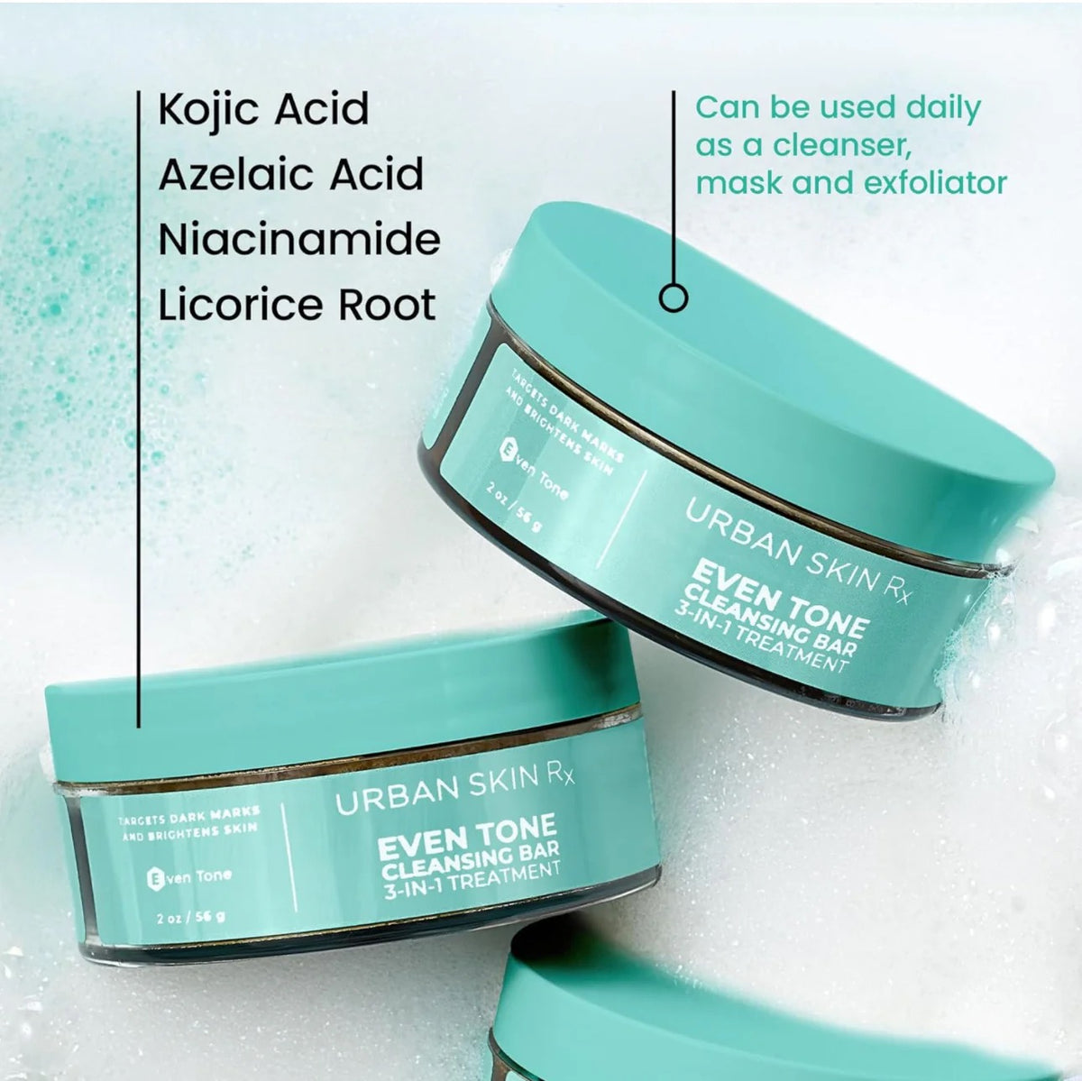 Urban Skin Rx Even Tone Cleansing Bar 56g