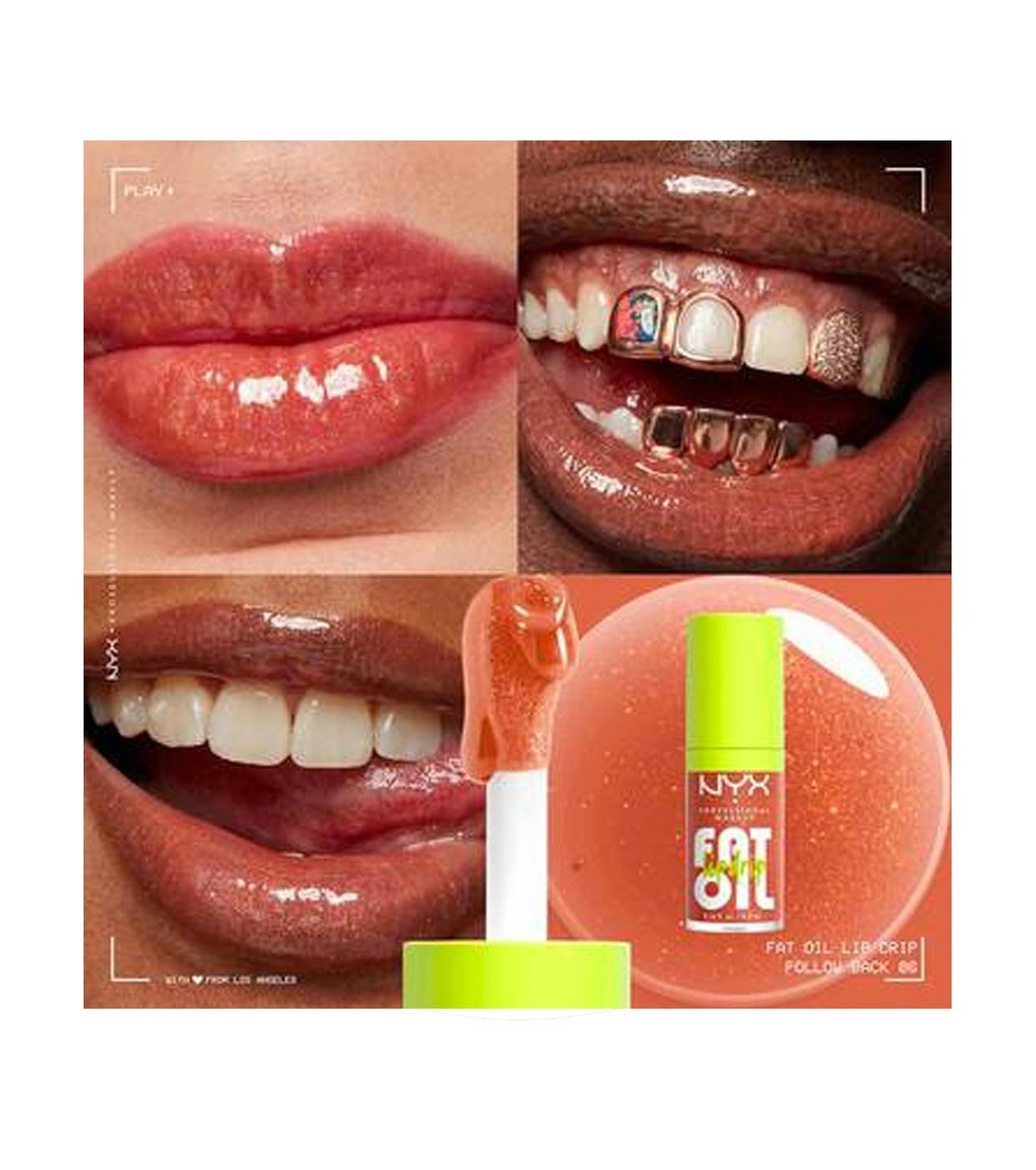 NYX Professional Makeup Fat Oil Lip Drip Lip Gloss - 0.16 fl oz- shade Follow Back