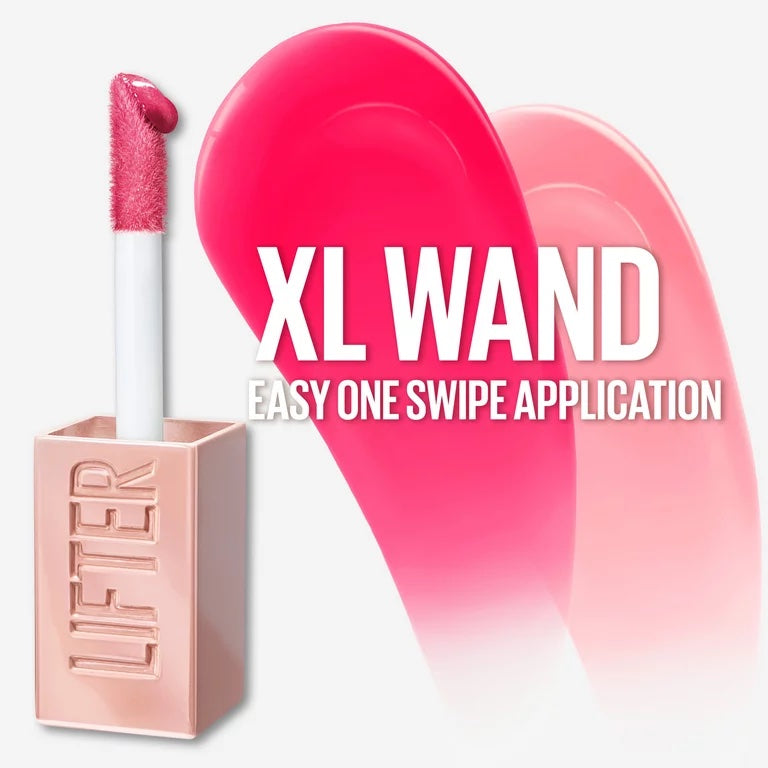 Maybelline Lifter Gloss Plumping Lip Gloss with Hyaluronic Acid - 0.18 fl oz-shade bubble gum