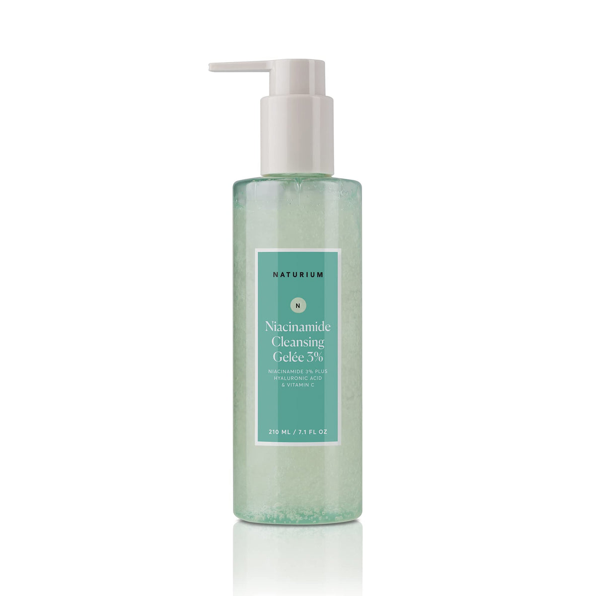 Naturium Niacinamide Cleansing Gelée 3% Plus Hyaluronic Acid & Vitamin C, Gentle &amp; Smoothing Face Wash, 7.1 oz