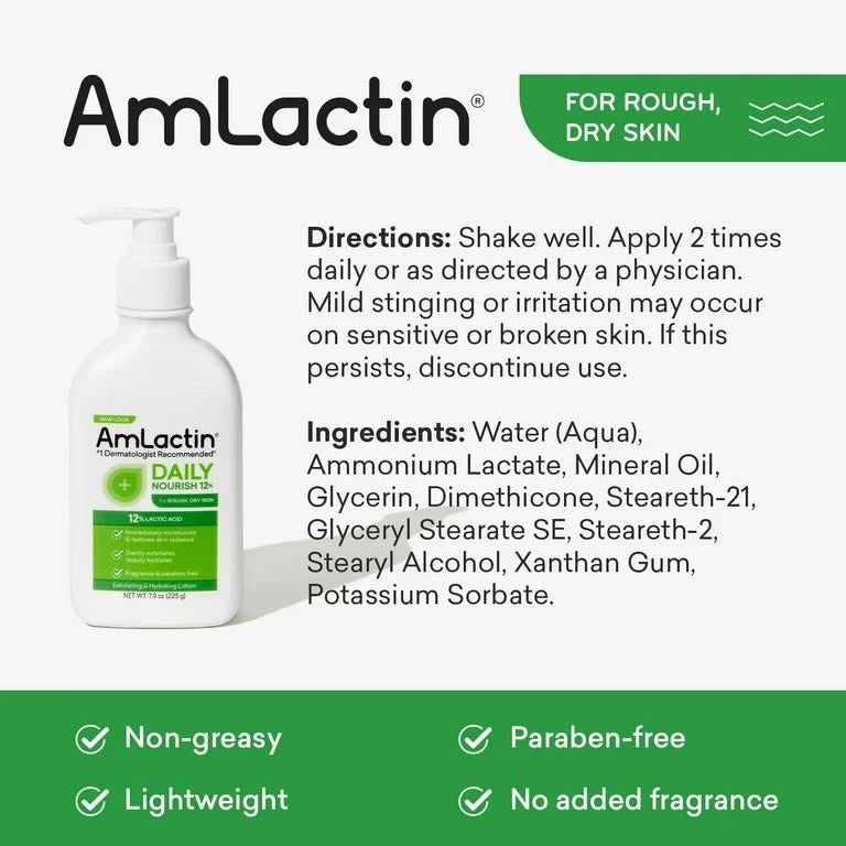 Amlactin Daily Nourish 12% Lactic Acid 20oz
