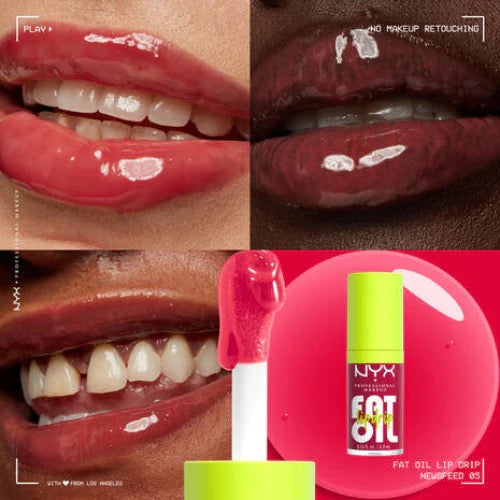 NYX Professional Makeup Fat Oil Lip Drip Lip Gloss - 0.16 fl oz- shade Newsfeed