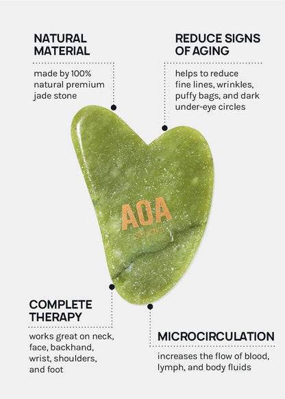 AOA A+ Jade Stone Gua Sha Tool