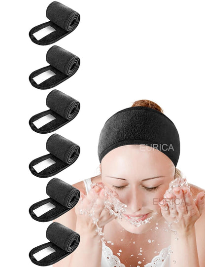 Spa Headband Hair Wrap Black