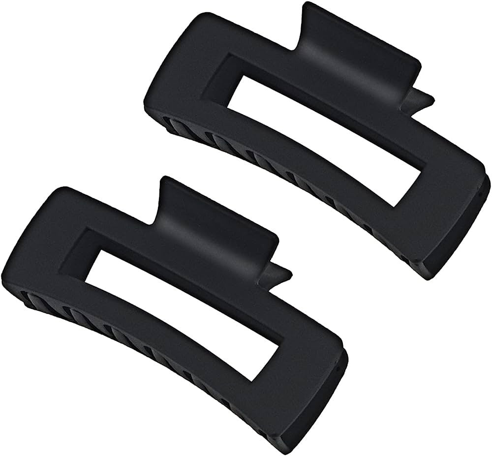 Black Hair Claw Clips Extra Large