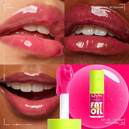 NYX Professional Makeup Fat Oil Lip Drip Lip Gloss - 0.16 fl oz- shade supermodel
