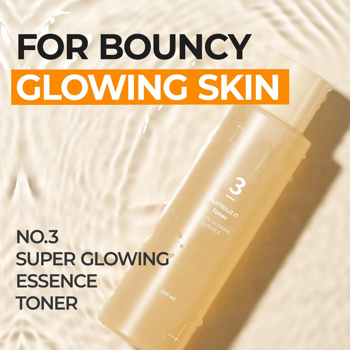 Numbuzin - No. 3 Super Glowing Essence Toner [200ml]