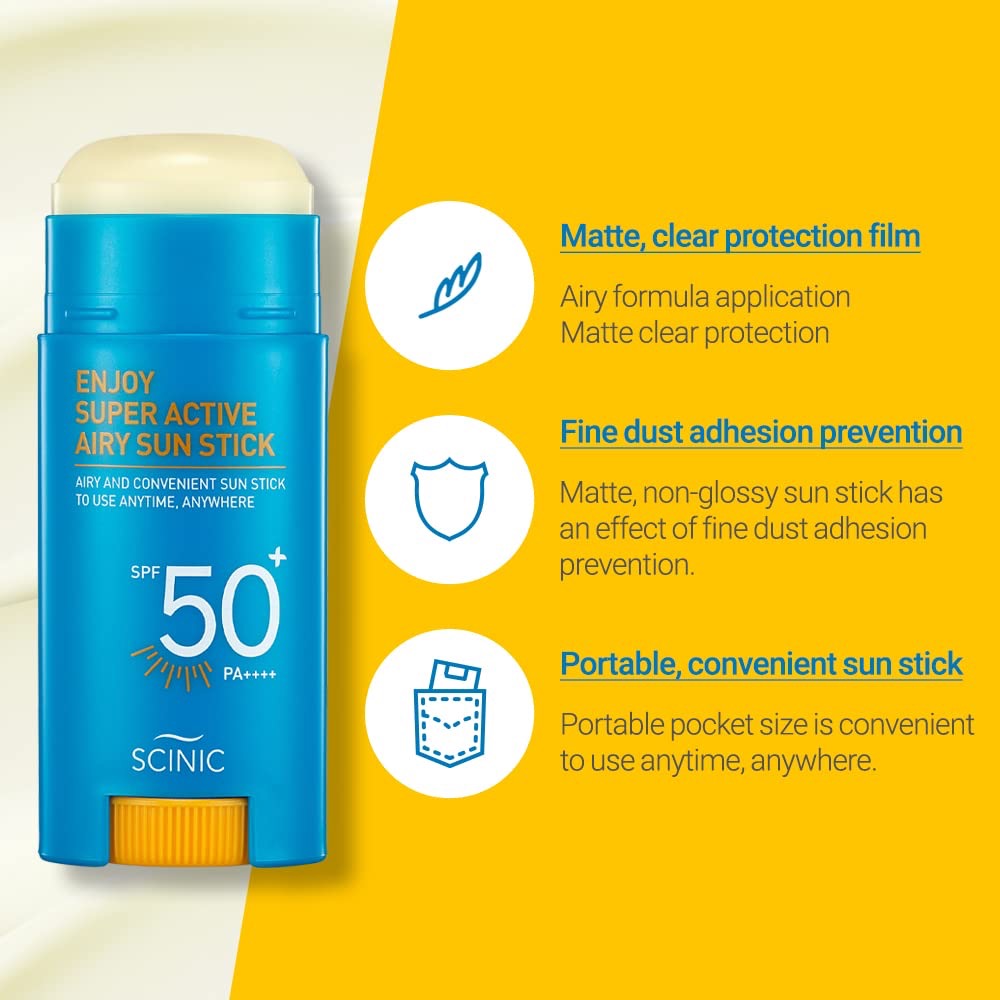 SCINIC - Enjoy Super Active Airy Sun Stick [Renewed: 15g]