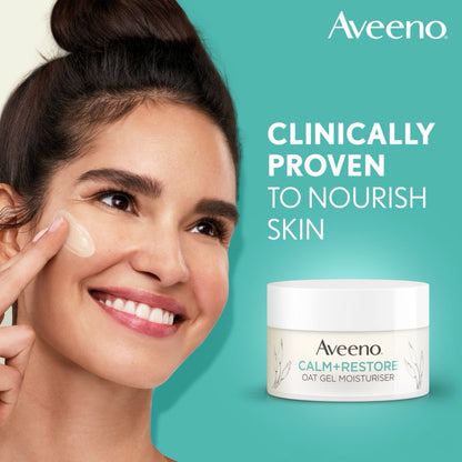 Aveeno face calm and restore oat gel moisturiser 50ml