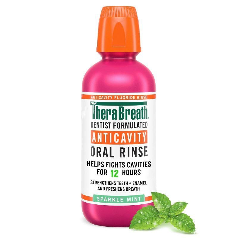 THERABREATH Anti-Cavity Oral Rinse-SPARKLE MINT