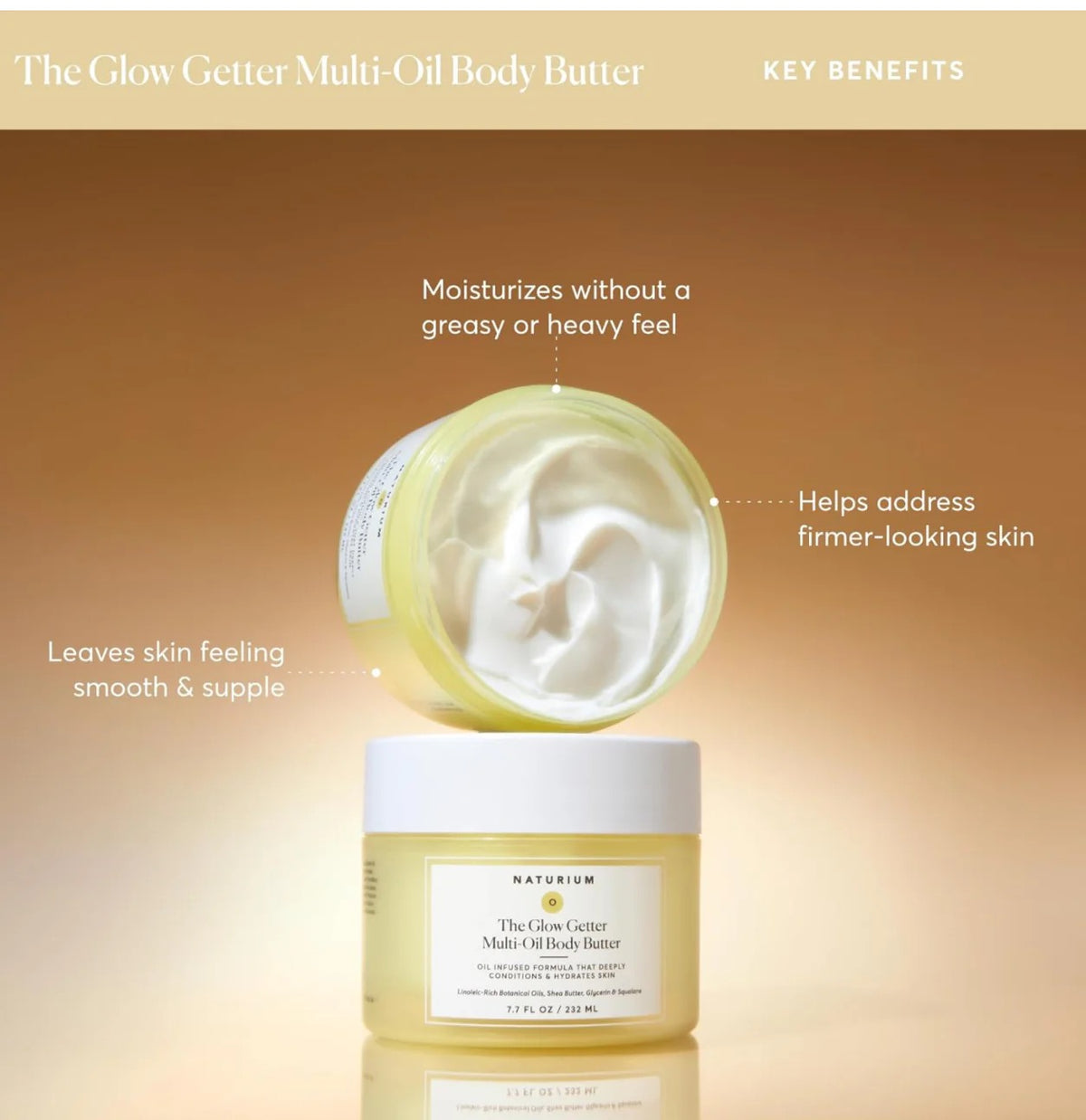 Naturium The Glow Getter Multi-Oil Body Butter 7.7 oz