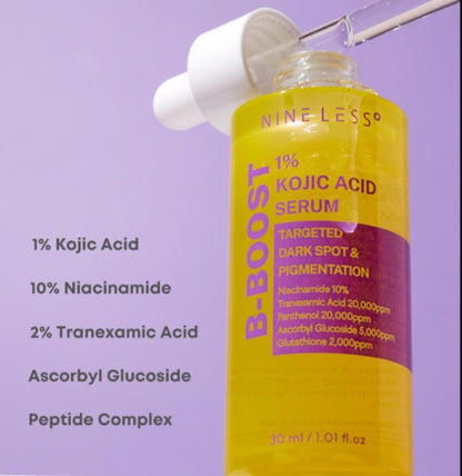 NINELESS - B-Boost 1% Kojic Acid Serum [30ml]