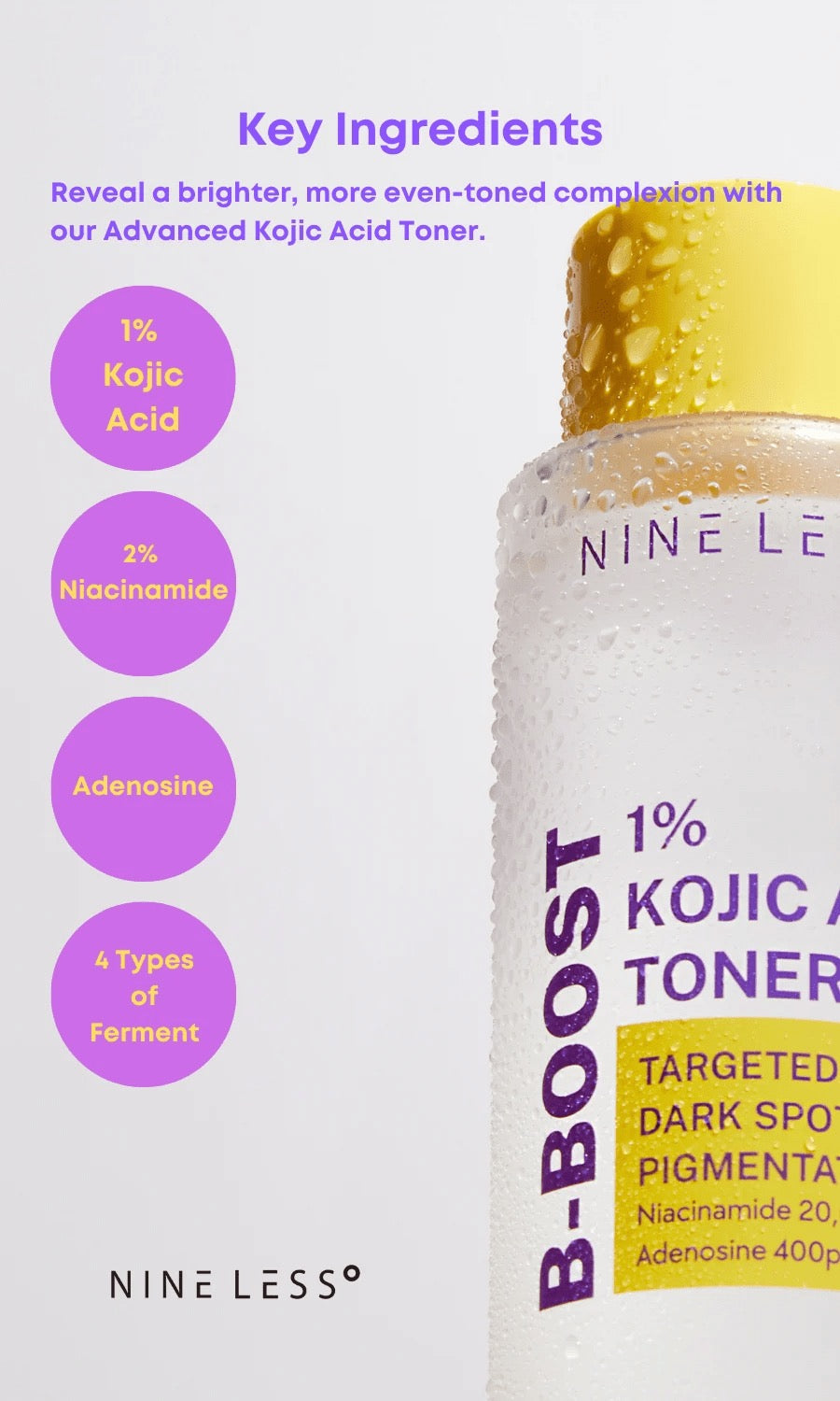 NINELESS - B-Boost 1% Kojic Acid Toner [200ml]