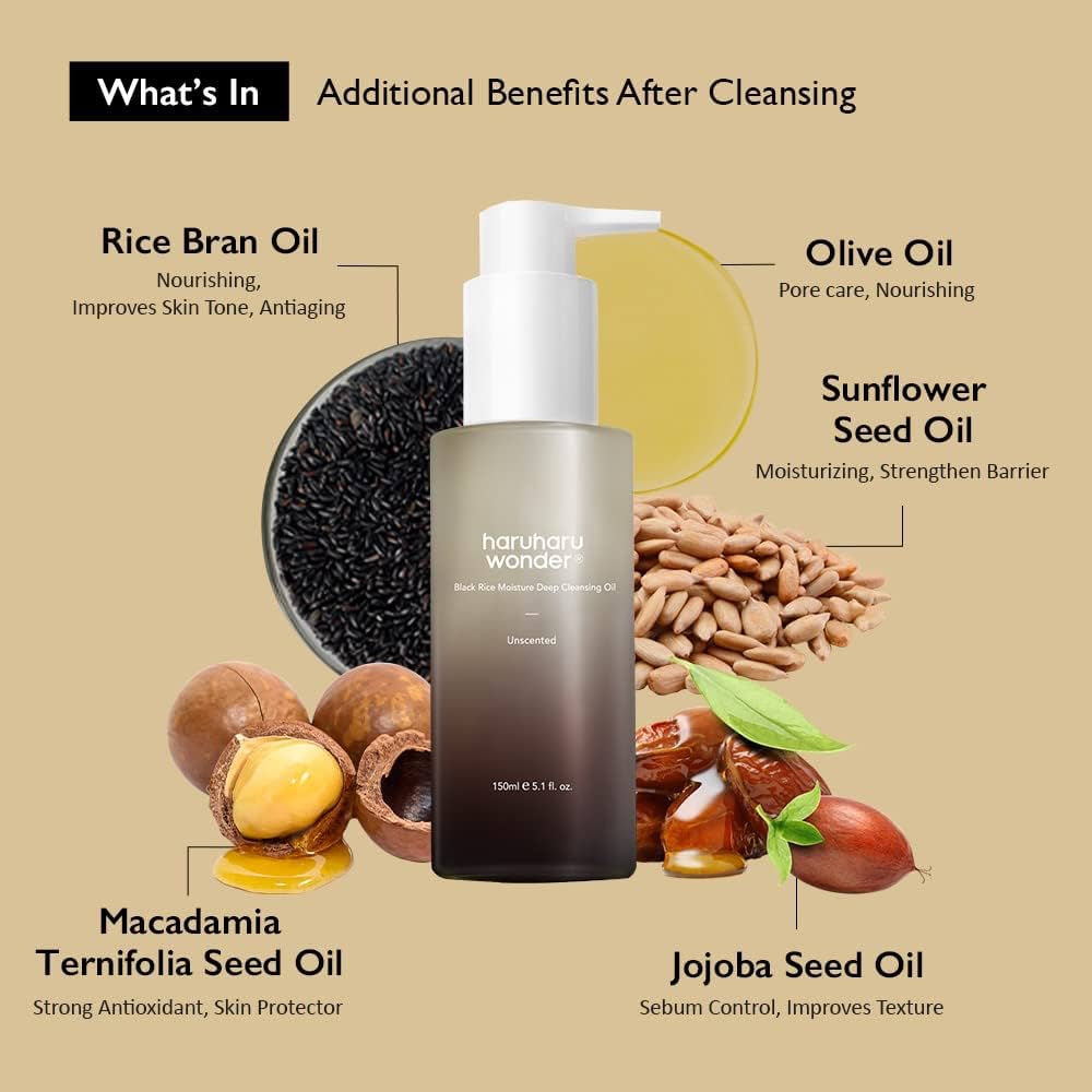 Haruharu WONDER - Black Rice Moisture Deep Cleansing Oil [150ml]