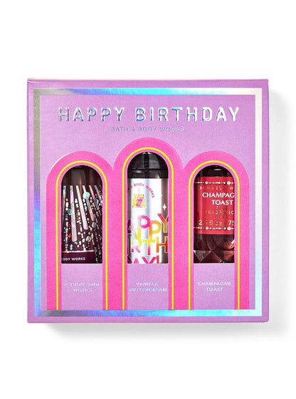 Bath and Body Work Happy Birthday Set Of Three Fine Fragrance Mist