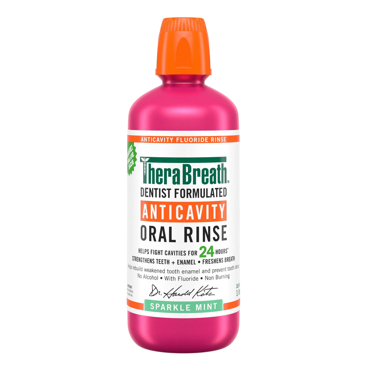 THERABREATH Anti-Cavity Oral Rinse-SPARKLE MINT