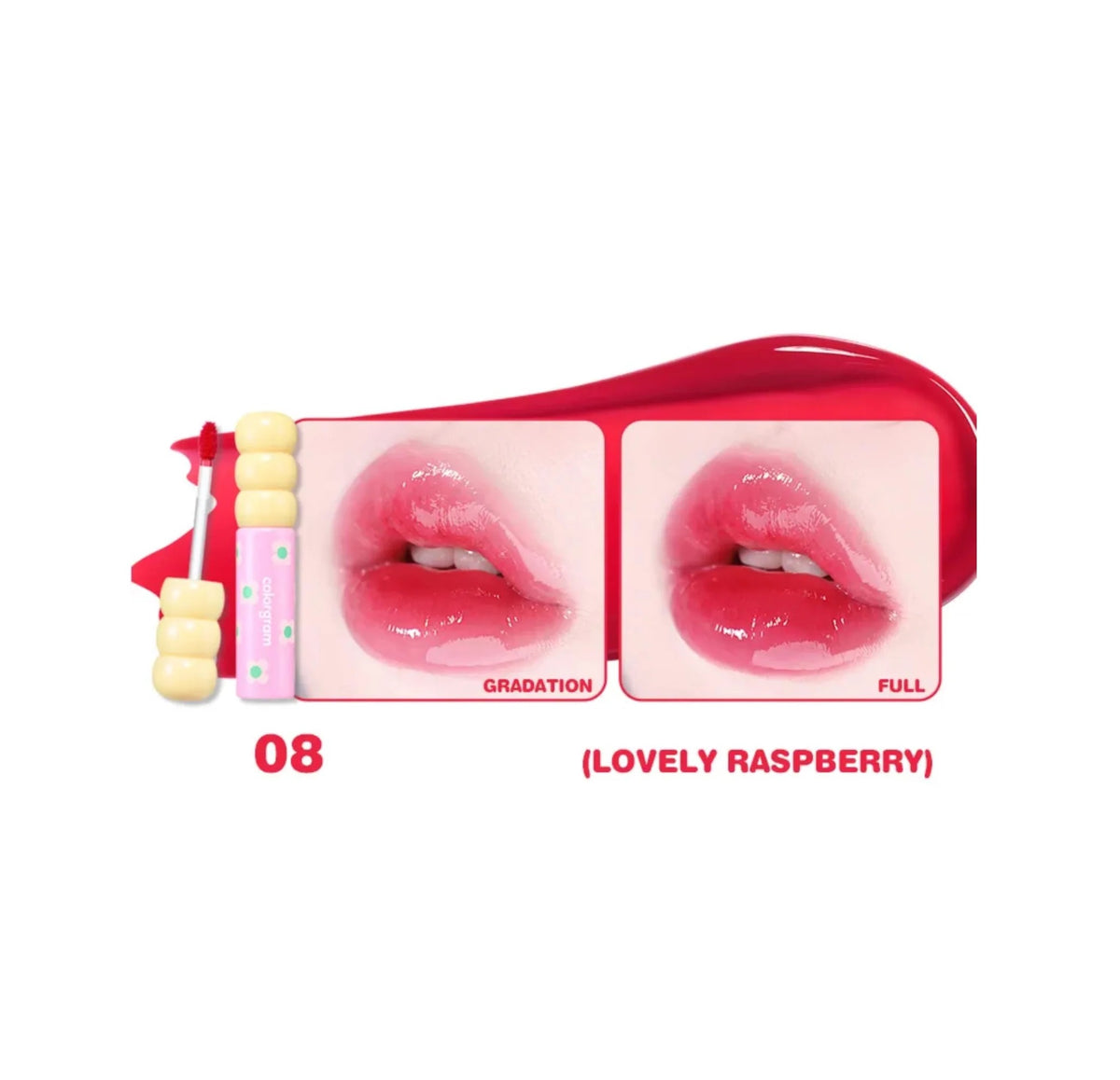 Colorgram - Fruity Glass Tint -#08 Lovely Raspberry