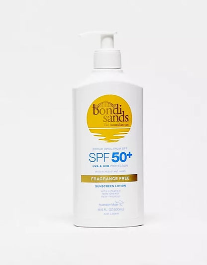 Bondi Sands SPF 50+ Fragrance Free Sunscreen Lotion Value Pump Pack 500ml