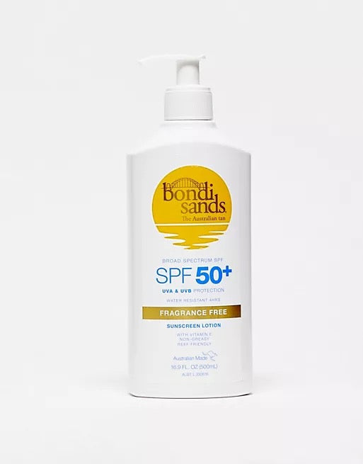 Bondi Sands SPF 50+ Fragrance Free Sunscreen Lotion Value Pump Pack 500ml
