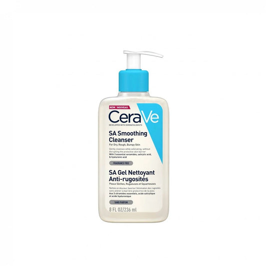 CeraVe SA Smoothing Cleanser with Salicylic Acid for Dry, Rough &amp; Bumpy Skin 8floz