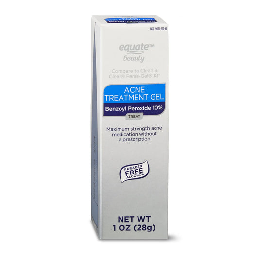 Equate Beauty 10% Benzoyl Peroxide Acne Treatment Gel, 1 oz
