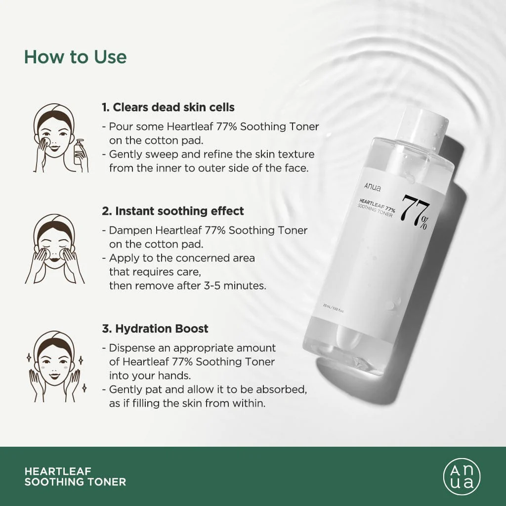 Anua - Heartleaf 77 Soothing Toner - 250ml