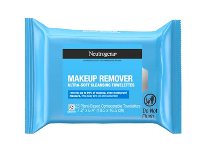 Neutrogena Makeup Remover Ultra Soft Towelettes (Pack of 25)