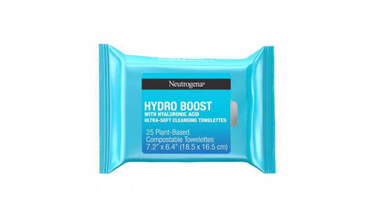 Neutrogena Makeup Remover &amp; Hydro Boost Ultra Soft Cleansing Towelettes (Pack of 25)