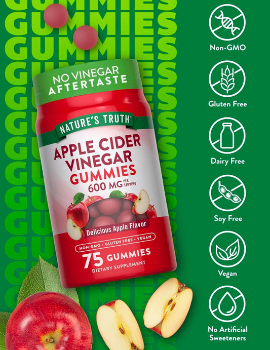Nature's Truth Apple Cider Vinegar Gummies, (120 Gummies)