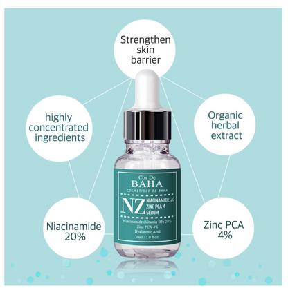 Cos De BAHA - NZ Niacinamide 20 Zinc PCA 4 Serum 30 ml