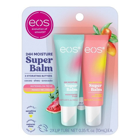 EOS 24 hour moisture Super Balm Watermelon Frose and Mango Melonade 0.35 Fl oz
