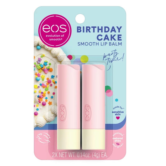 EOS Lip Balm Stick - Birthday Cake - 0.28oz