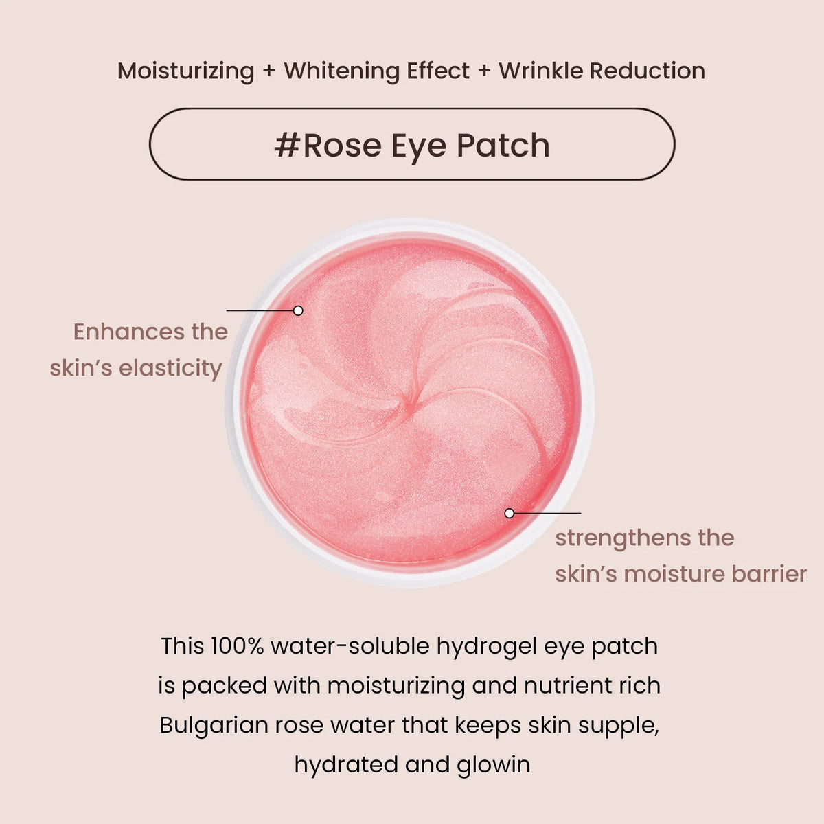 Heimish Bulgarian Rose Water Hydrogel Eye Patch [60 pcs]