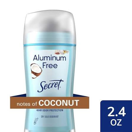 Aluminum Free Deodorant, Real Coconut, 2.4 oz (68 g)