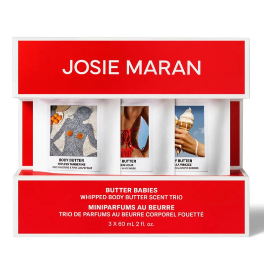 JOSIE MARAN mini -Sized Butters Mini Whipped Body Butter 3-Piece Gift Set. 3*60ml
