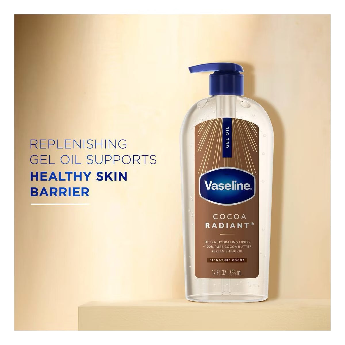 VASELINE INTENSIVE CARE COCOA RADIANT GEL OIL 355ml/12fl