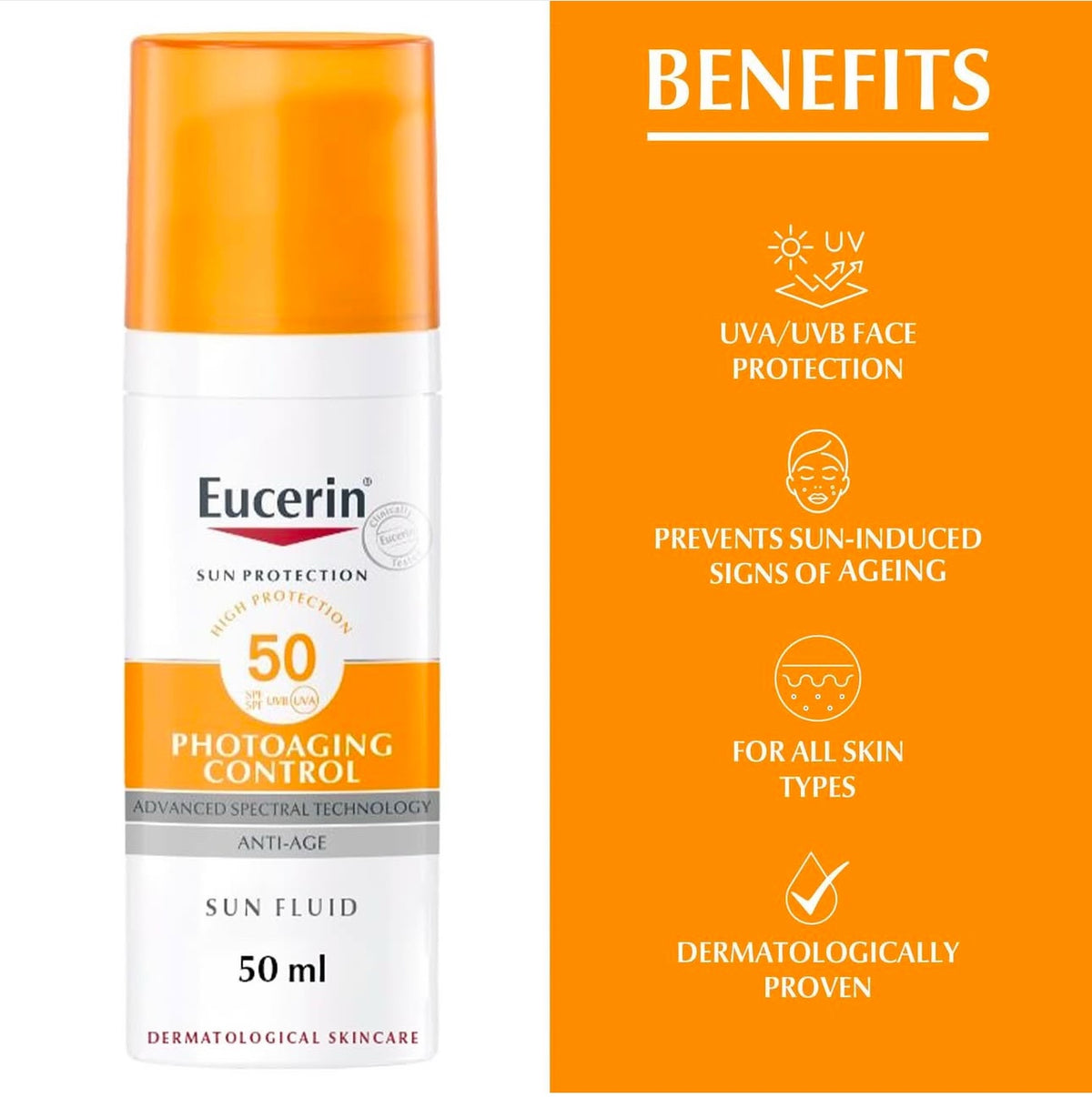 Eucerin Sun Photoaging Control Sun Fluid SPF 50 50ml
