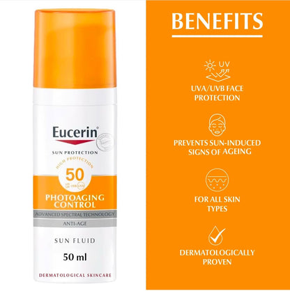 Eucerin Sun Photoaging Control Sun Fluid SPF 50 50ml