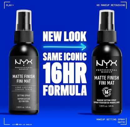 NYX Professional Makeup Setting Spray- Matte Finish/Long Lasting 60ml