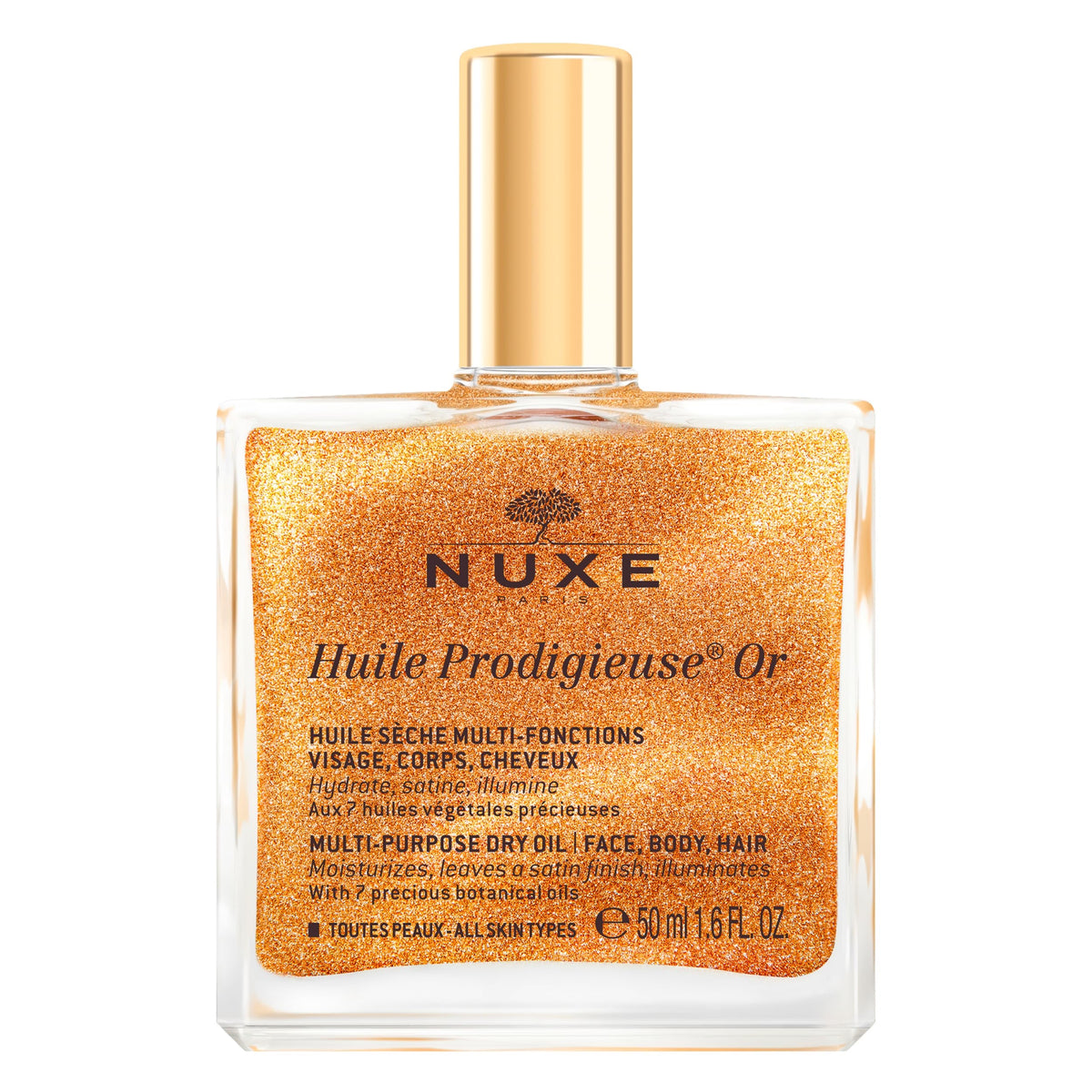 NUXE HUILE PRODIGIEUSE GOLDEN SHIMMER MULTI USAGE DRY OIL 50ML
