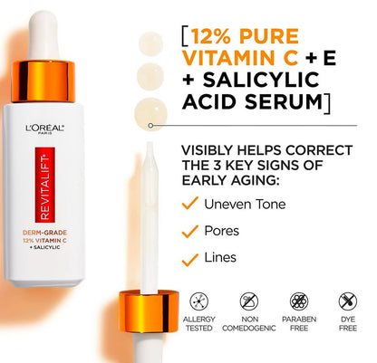 L’Oreal Paris Revitalift Clinical 12% Pure Vitamin C Serum 30ml
