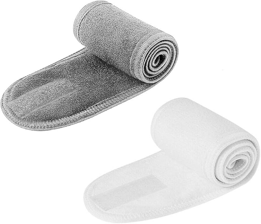 Spa Headband Hair Wrap Grey