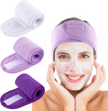 Spa Headband Hair Wrap Purple