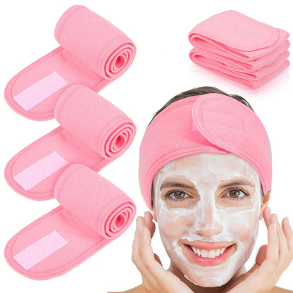 Spa Headband Hair Wrap Pink