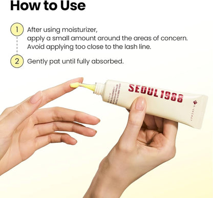 K-SECRET SEOUL 1988 Retinal Eye Cream – Formulated with Advanced Retinal Liposome 4% and Fermented Bean for Dark Circles and Fine Line Care | Korean Skincare, 30ml / 1.01 fl oz