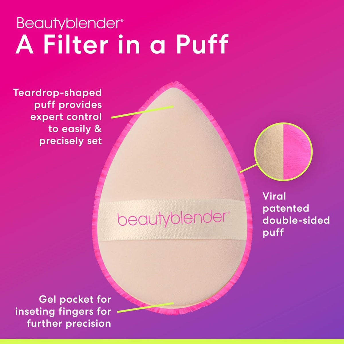 Back to Basics Dual Sided Powder Puff