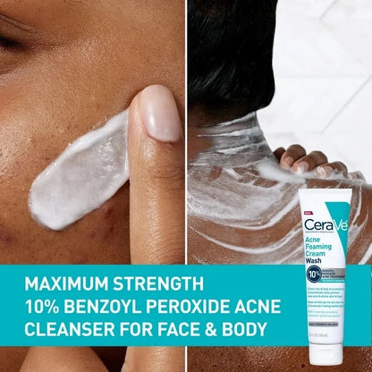 Cerave Acne Foaming Cream Cleanser 10 % benzoyl peroxide 150ml